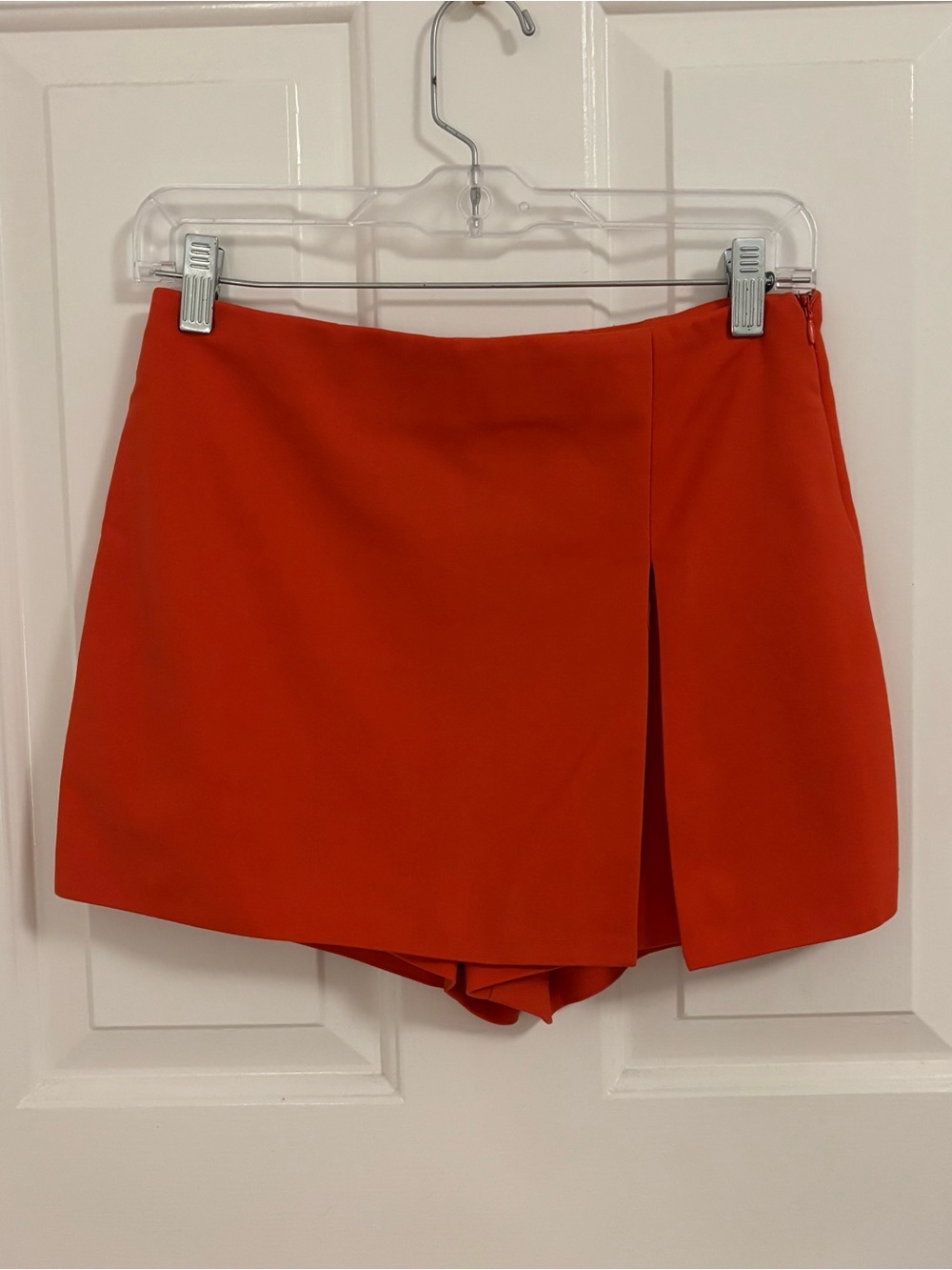 English Factory Orange Wrap-Front Skort Shorts Size Small S